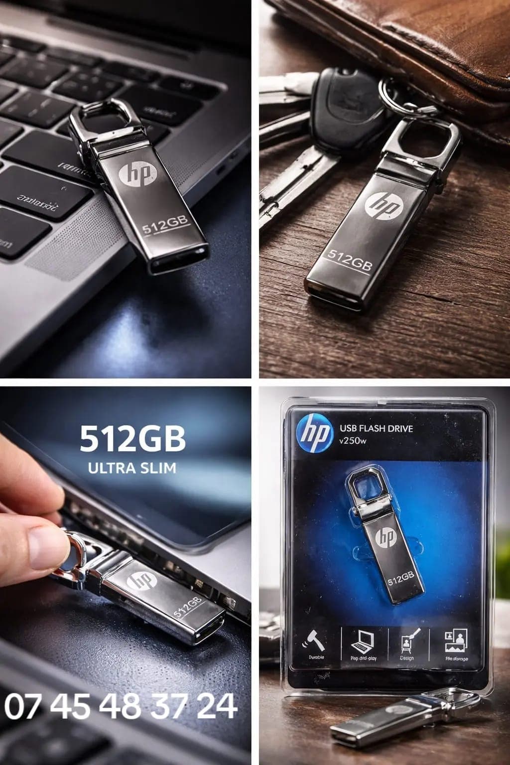 HP Clé USB HP 512 Go Ultra Slim