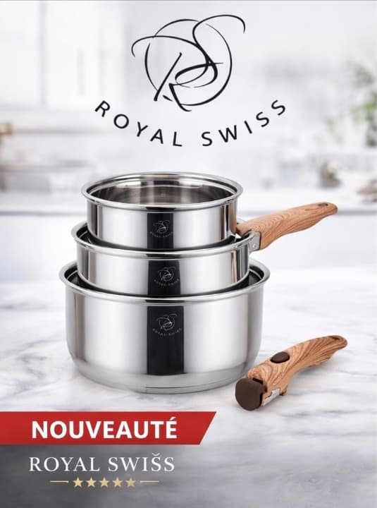 Royal Swiss Set de casseroles empilables Royal Swiss